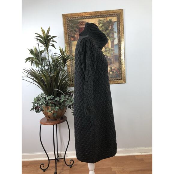 Calvin Klein Women Sweater Dress LG Long Sleeve Pullover Knit Y2K Minimalist - Picture 3 of 11